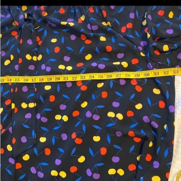 ModCloth Cherry Print Blouse 4X - Picture 5 of 11